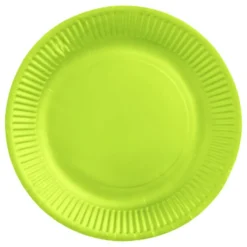 Paptallerkener Limegrønne