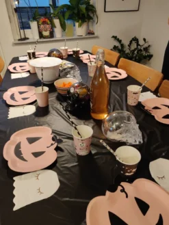 Paptallerkener Lyserøde Græskar Halloween