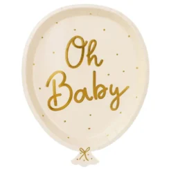 Paptallerkener Oh Baby Ballon