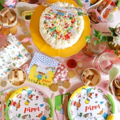 Paptallerkener Pippi Langstrømpe