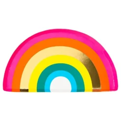 Paptallerkener Rainbow Brights