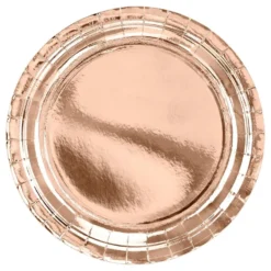 Paptallerkener Rosaguld Metallic