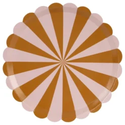 Paptallerkener Stripes Mix