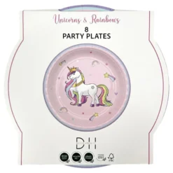 Paptallerkener Unicorns & Rainbows