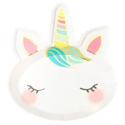 Paptallerken Love Unicorns Enhjørningehoved