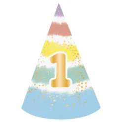 Partyhat 1-års Fødselsdag Regnbue
