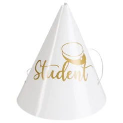Partyhatte Mini Student Guld