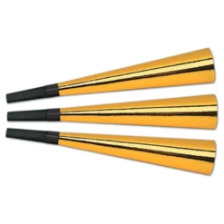 Partyhorn Guld Metallic