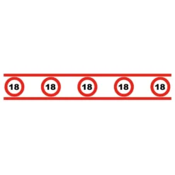 Partytape Trafikskilt 18