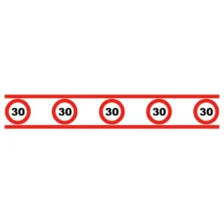 Partytape Trafikskilt 30