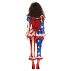 Patriotisk Klovn Damekostume