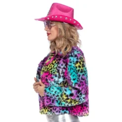 Pelsjakke Leopard Multifarvet