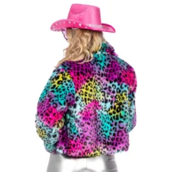 Pelsjakke Leopard Multifarvet
