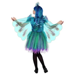 Påfugl Børnekostume