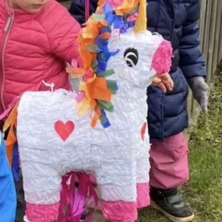 Piñata Enhjørning med Snøre