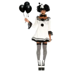 Pierrot Klovn Damekostume