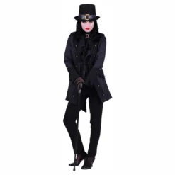 Piratkappe Dame Sort Deluxe