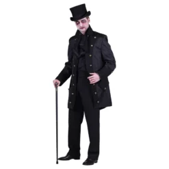Piratkappe Herre Sort Deluxe