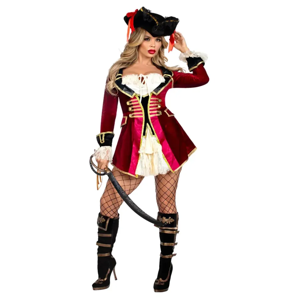 Pirat Kaptajn Kjole Deluxe Kostume