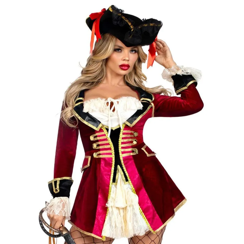 Pirat Kaptajn Kjole Deluxe Kostume