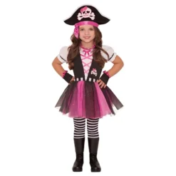 Piratkjole Lyserød Børnekostume