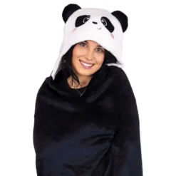 Plyds med hætte Panda