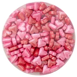 PME Lyserøde Hjerte Sprinkle Charms
