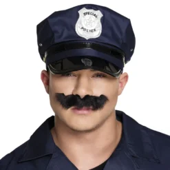 Politimoustache Sort