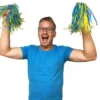 Pom Poms Blå/Gul