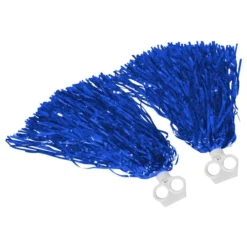 Pompoms Blå Metallic