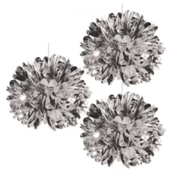 Pom Pom Sølvmetallic Hængende Dekoration