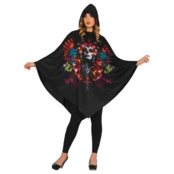 Poncho med Hætte Day of the Dead