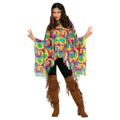 Poncho Tie-Dye Hippie