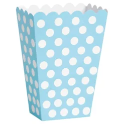Popcornbægre Lyseblå Prikker