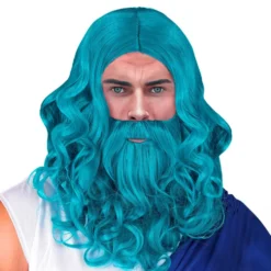 Poseidon Parykker Blå