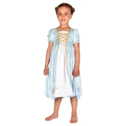 Prinsessekjole Fløjlslyseblå Børn
