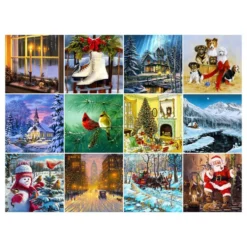 Puslespil Christmas Art Collection Julekalender