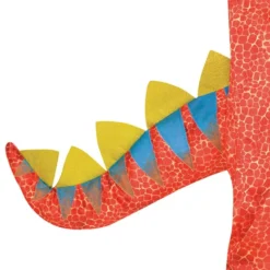 Rød Dinosaur Børnekostume