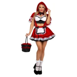 Rødhætte Kjole Deluxe Kostume