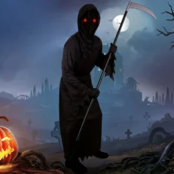 Reaper med Lysende Øjne Kostume