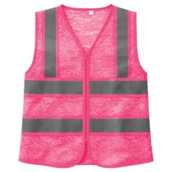Refleksvest i blonde neonpink