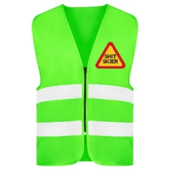 Refleksvest Shit Skier Neongrøn