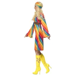 Regnbue Hippie Kostume