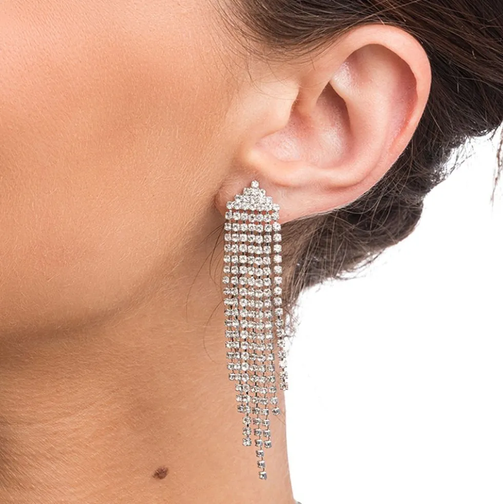 Øreringe med Strass