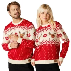 Retro Rensdyr Juletrøje