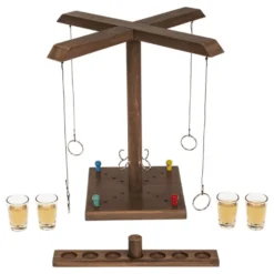 Ring Toss Shotspil i Træ
