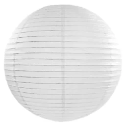 Rispapirlampe Hvid