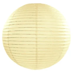 Rispapirlampe Vaniljehvid