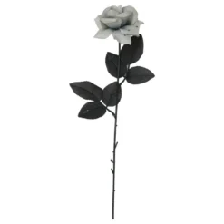 Rose i Plast Grå