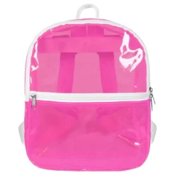 Rygsæk Transparent Neonpink